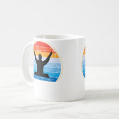 Dj Disc Jockey Techno Event Headphones Edm Festiva コーヒーマグカップ (正面左)