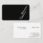 DJ:Disk Jockey、Turntablist 名刺 (正面/裏面)