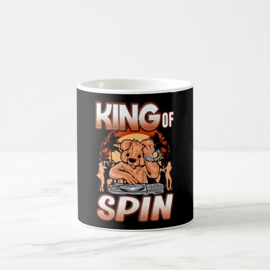 DJ Disk Jokeyターンテーブルパーティー音楽 コーヒーマグカップ (中央)