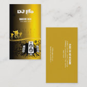 DJ - DJ音楽調整者 名刺 (正面/裏面)