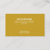 DJ - DJ音楽調整者 名刺 (裏面)