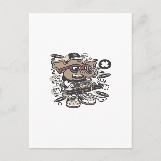 Dj Elephant ポストカード (正面)