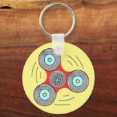 DJ Fidgetスピナー キーホルダー (正面)