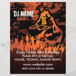 DJ Fiery Concert Music Flyer チラシ