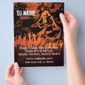DJ Fiery Concert Music Flyer チラシ (手)