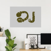 dj for walls, music ポスター (ホームオフィス)