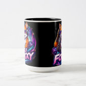 DJ FOXXY 2 タンブラー コーヒーマグ ツートーンマグカップ (中央)