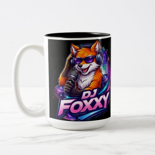 DJ FOXXY 2 タンブラー コーヒーマグ ツートーンマグカップ (左)