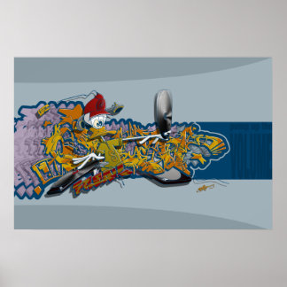 DJ freak out ポスター