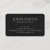 DJ Gold Headphones Blackboard Music 名刺 (裏面)