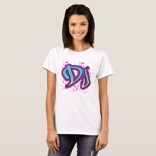 DJ Graffiti Tシャツ (正面フル)