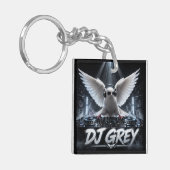 DJ GREY 両面デザイン キーホルダー (正面左)