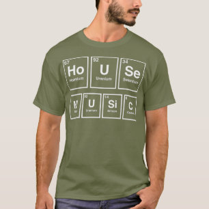 Dj House Music's Electronic リラックス Periodic Edm Tシャツ