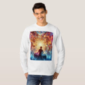 DJ in a鏡迷路Tシャツ Tシャツ (正面フル)