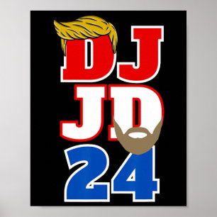 Dj Jd 24 トランプ ヘアー ヴァンス あごひげ 2024 共和党 俺 ポスター