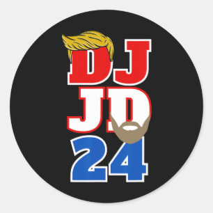Dj Jd 24 Trump Hair Vance Beard 2024 Republic Me ラウンドシール
