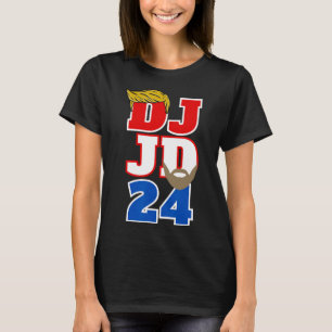 Dj Jd 24 Trump Hair Vance Beard 2024 Republic Me Tシャツ