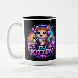 DJ KITTEN 2 ターコイズ コーヒーマグ ツートーンマグカップ