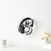 DJ KLASH-ギア- DJ NO REQUESTS ラウンド壁時計 (ホーム)