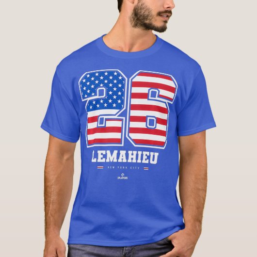 DJ LeMahieu - アメリカ国旗ナンバー プレミアム Tシャツ (正面)