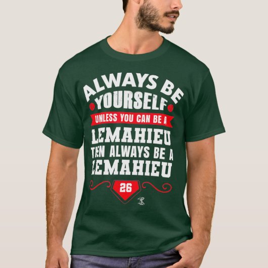 DJ LeMahieu Always Be Yourself Gameday Tシャツ (正面)