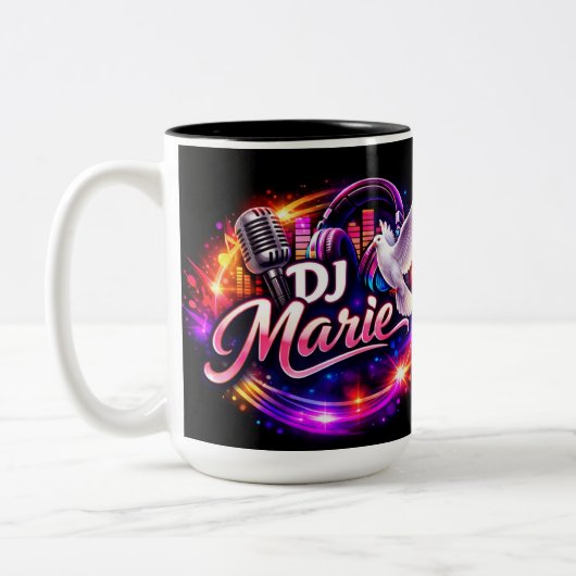 DJ MARIE 2 タンブラー コーヒーマグ ツートーンマグカップ (左)