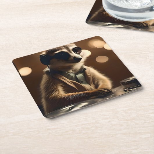 DJ Meerkat: Spinning Tracks in the Savanna, スクエアペーパーコースター (アングル)