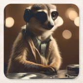 DJ Meerkat: Spinning Tracks in the Savanna, スクエアペーパーコースター (正面)