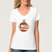 DJ MELAO -女性のワイシャツ Tシャツ (正面)