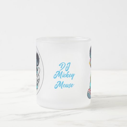 DJ Mickeymouse フロストグラスマグカップ (中央)