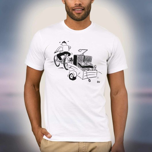 DJ Mobile Disco Record Player Cartoon Tシャツ