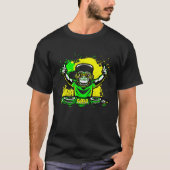 DJ Monkey Music Party Fun Sunglasses Dance Party M Tシャツ (正面)