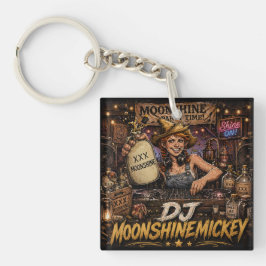 DJ MOONSHINEMICKEY両面キーチェーン キーホルダー