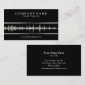 DJ/Musicの名刺のテンプレート 名刺 (正面/裏面)