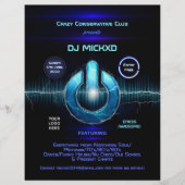 DJ Music and Dance Gig  チラシ (正面)