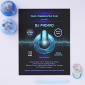 DJ Music and Dance Gig  チラシ (シングル)