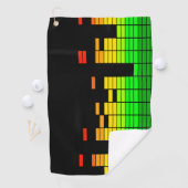 DJ Music BlackのビートからのイコライザVibes ゴルフタオル (インサイチュ)