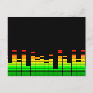 DJ Music BlackのビートからのイコライザVibes ポストカード