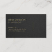 DJ Music Black Gold Professional 名刺 (裏面)