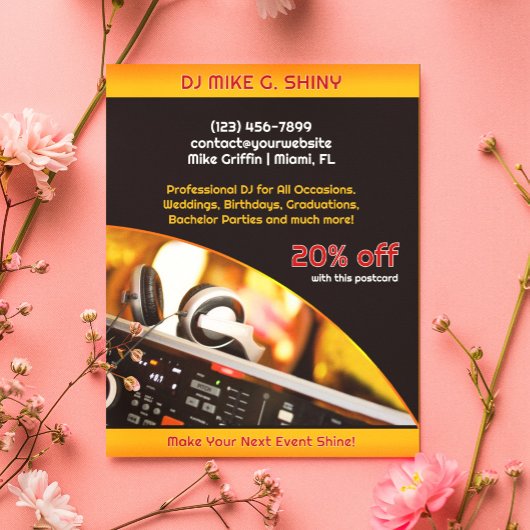 DJ Music Clubはがき ポストカード