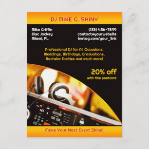 DJ Music Clubはがき ポストカード