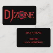 DJ Music Clubエンターテイメント Business Card 名刺 (正面/裏面)