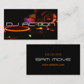 DJ Music Clubエンターテイメント Business Card 名刺 (正面/裏面)