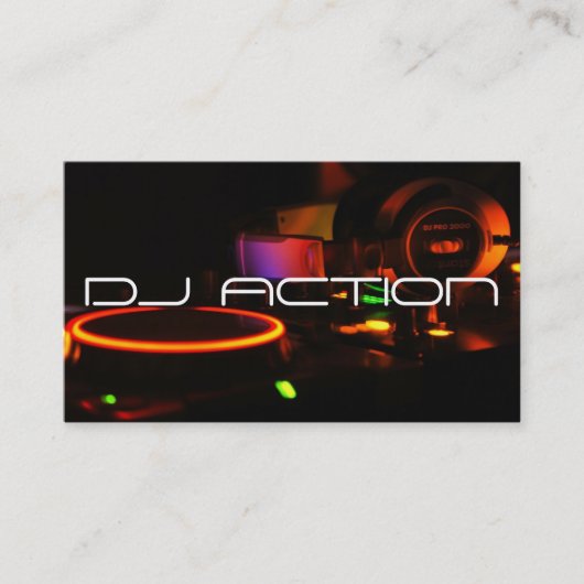 DJ Music Clubエンターテイメント Business Card 名刺 (正面)