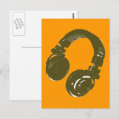 DJ music design ポストカード (正面/裏面)