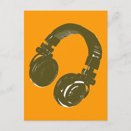 DJ music design ポストカード (正面)