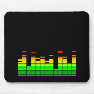 DJ Music GraphicのビートからのイコライザVibes マウスパッド