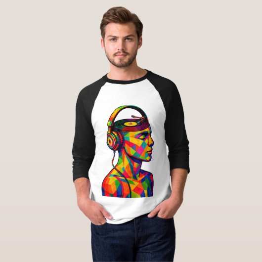 DJ Music Lover Tシャツ (正面フル)