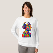 DJ Music Lover Tシャツ (正面フル)