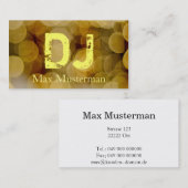 DJ-Musik Visitenkarte 名刺 (正面/裏面)